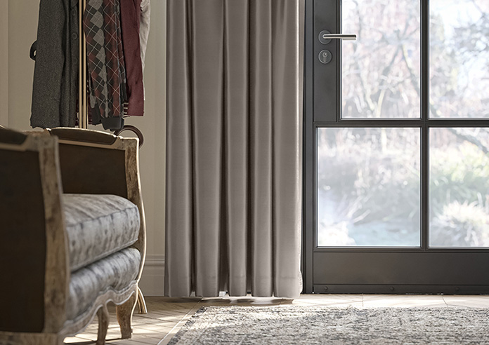 Akoya Faux Silk, Lustre Gunmetal Grey - Made to Measure Curtain - Image 5